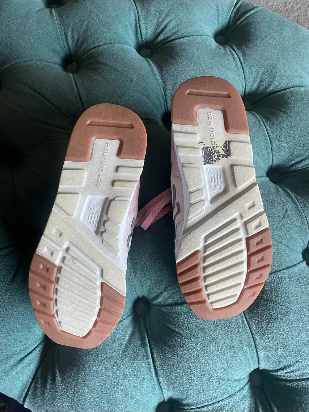 New Balance 997 Women's Pink, Gray and Blue Lifestyle Sneakers Preloved